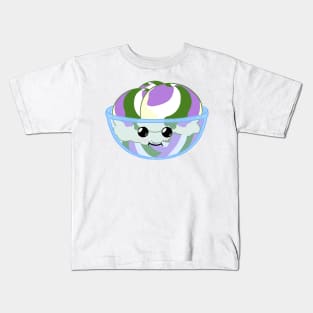 Gender queer ice cream pride Kids T-Shirt